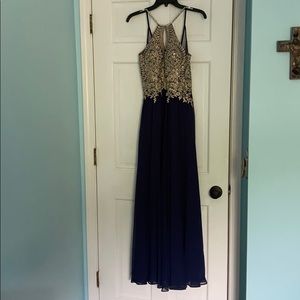 Navy prom dress